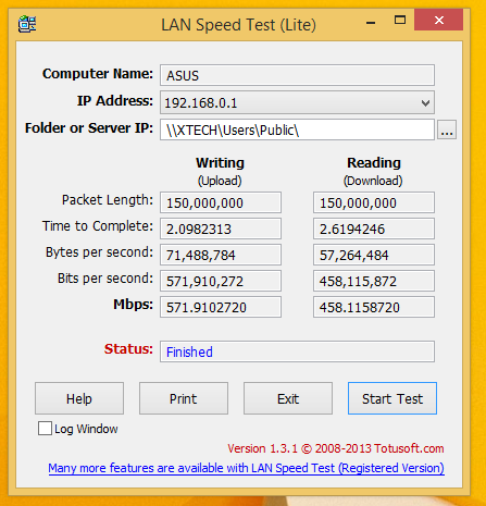 Lan Speed Test Intel